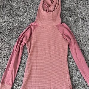 Columbia Rose Waffle Knit Hooded Pullover
